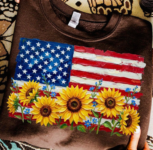 SUNFLOWER W FLAG TEE