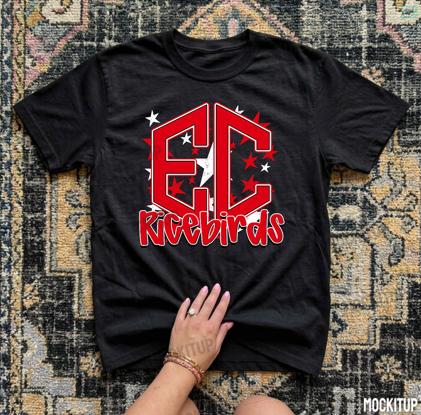 EC RICEBIRDS TEE W STARS