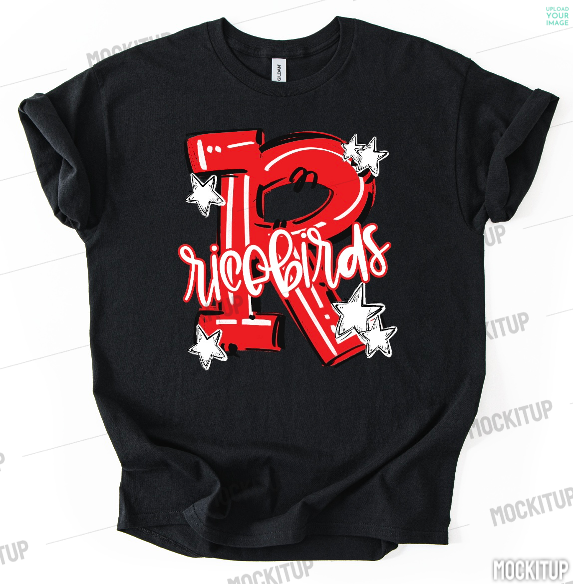EC RICEBIRDS TEE- RED R