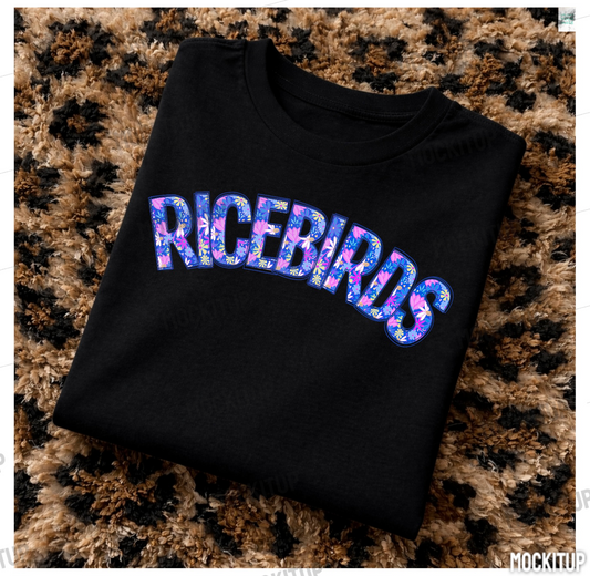 EC RICEBIRDS TEE-FLORAL