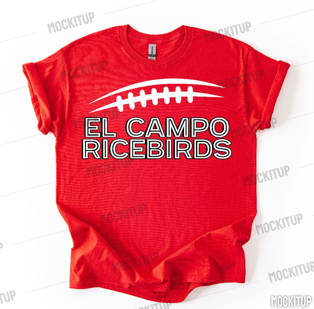 EL CAMPO RICEBIRDS FTBL TEE