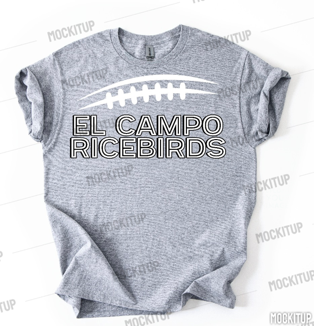 EL CAMPO RICEBIRDS FTBL TEE