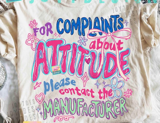 FOR COMPLAINTS TEE