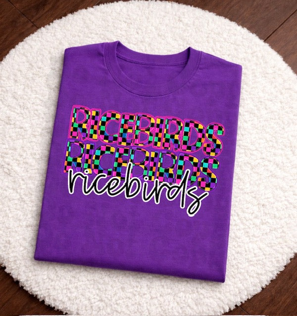 BRIGHT COLORS RICEBIRDS TEE