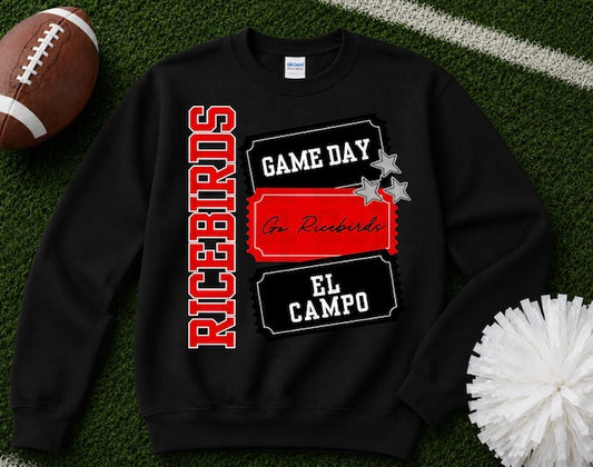 RICEBIRDS TICKET GAME DAY TEE