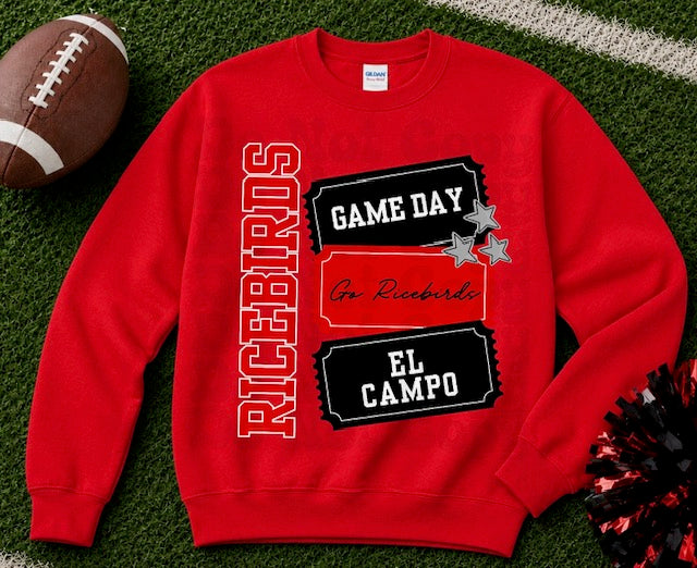 RICEBIRDS TICKET GAME DAY TEE