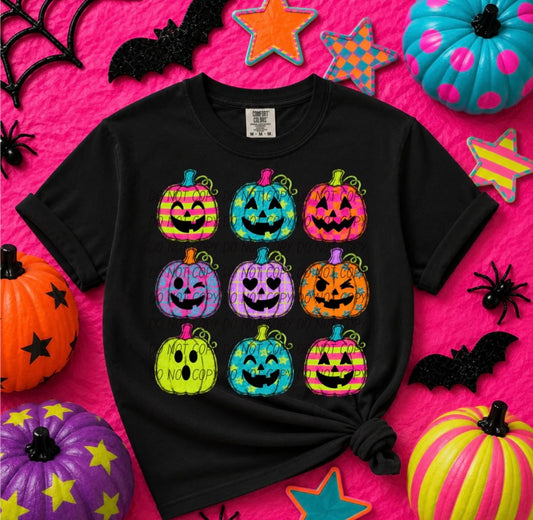 NEON BRIGHT PUMPKIN TEES