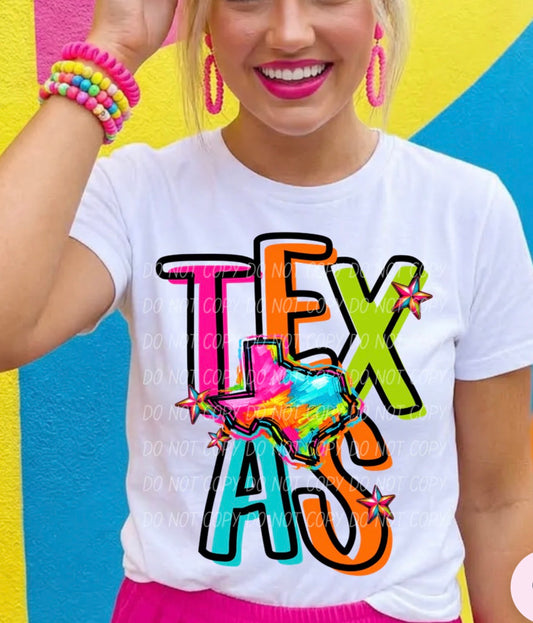 NEON COLOR TEXAS TEE