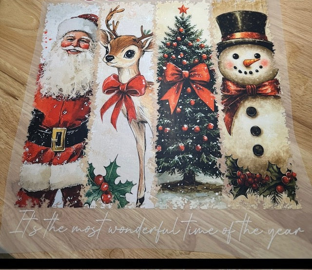 SANTA DEER TREE SNOWMAN