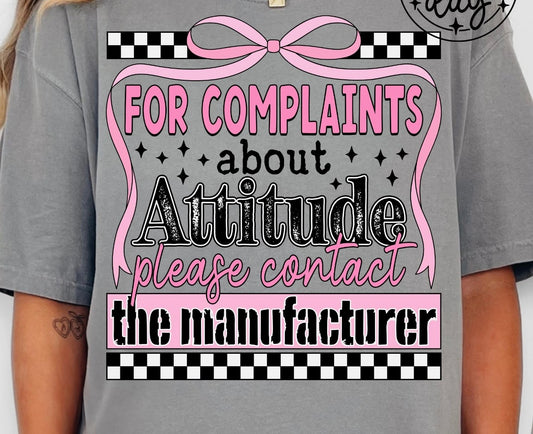 FOR COMPLAINTS TEE