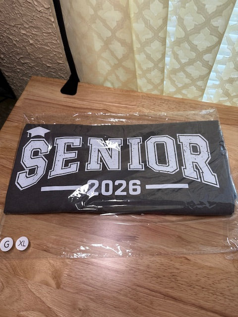 XL GREY SENIOR 2026 TEE
