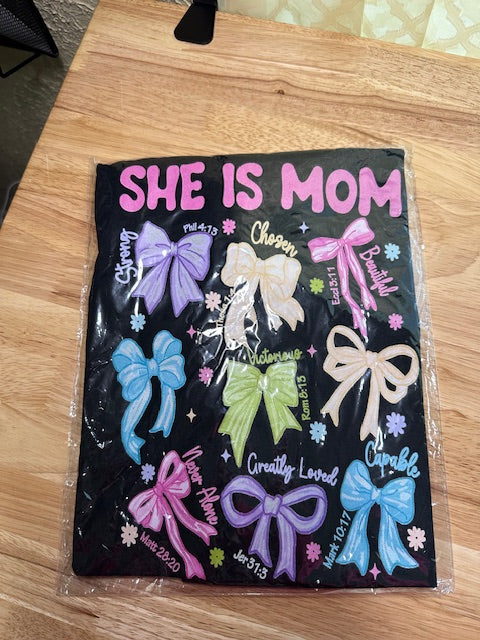 LARGE SHE IS MOM TEE