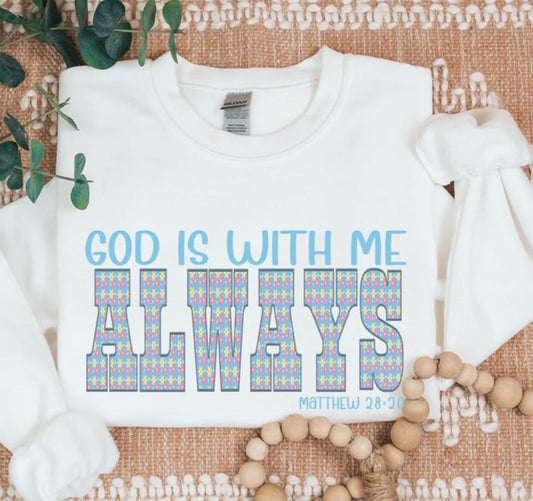GOD IT WITH ME TEE