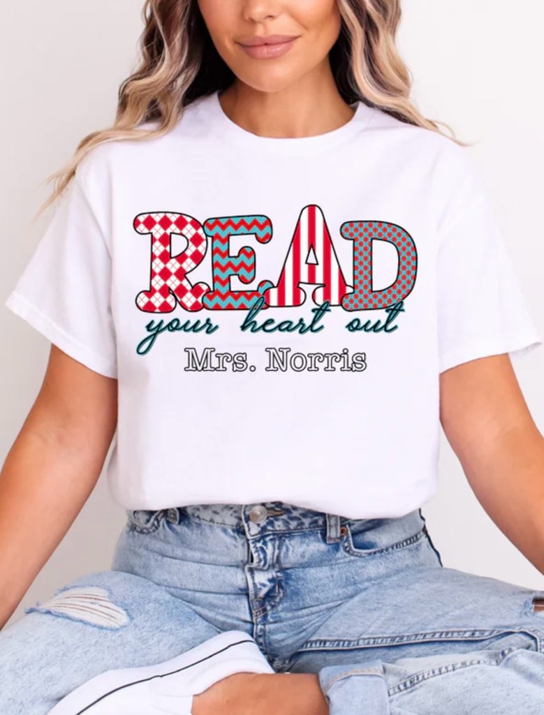 CUSTOM READ YOUR HEART OUT TEE W NAME