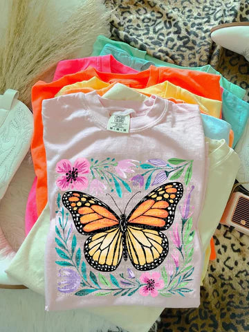 SPRING BUTTERFLY TEE
