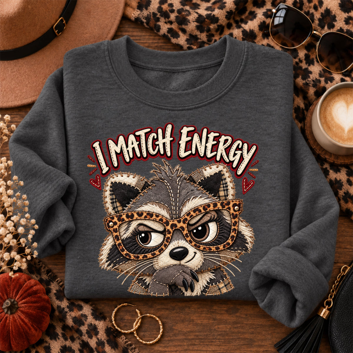 I MATCH ENERGY-RACCOON TEE