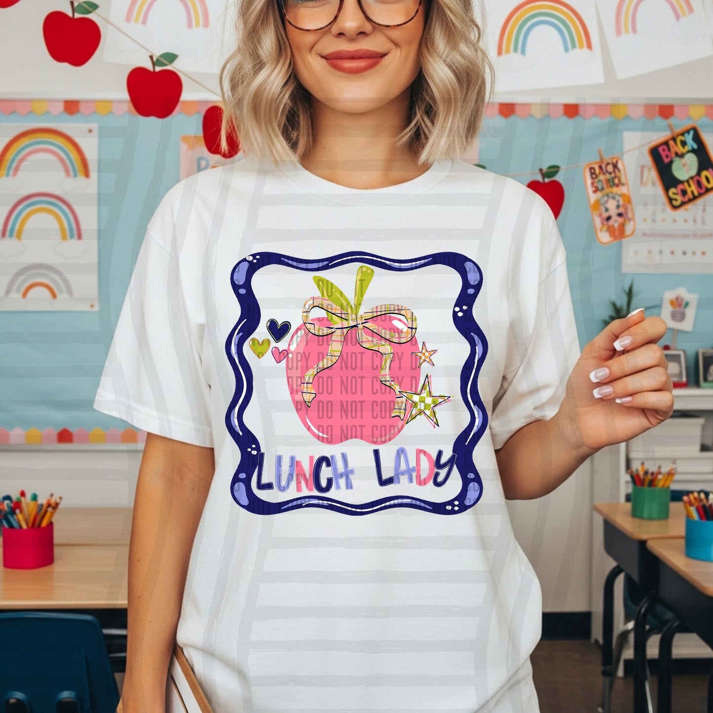 FRAME APPLE SCHOOL OCCUPATIONS NAME TEES