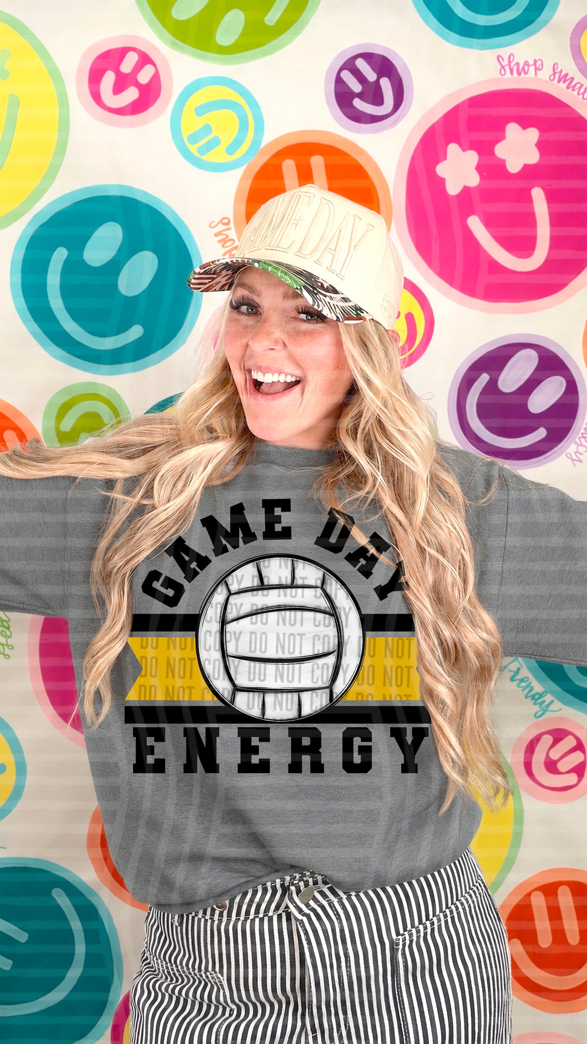 VOLLEYBALL GAME DAY ENERGY TEES-20+ COLORS
