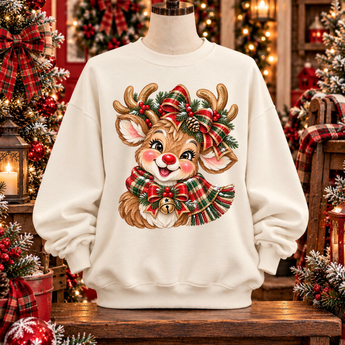 REINDEER HEAD TEE