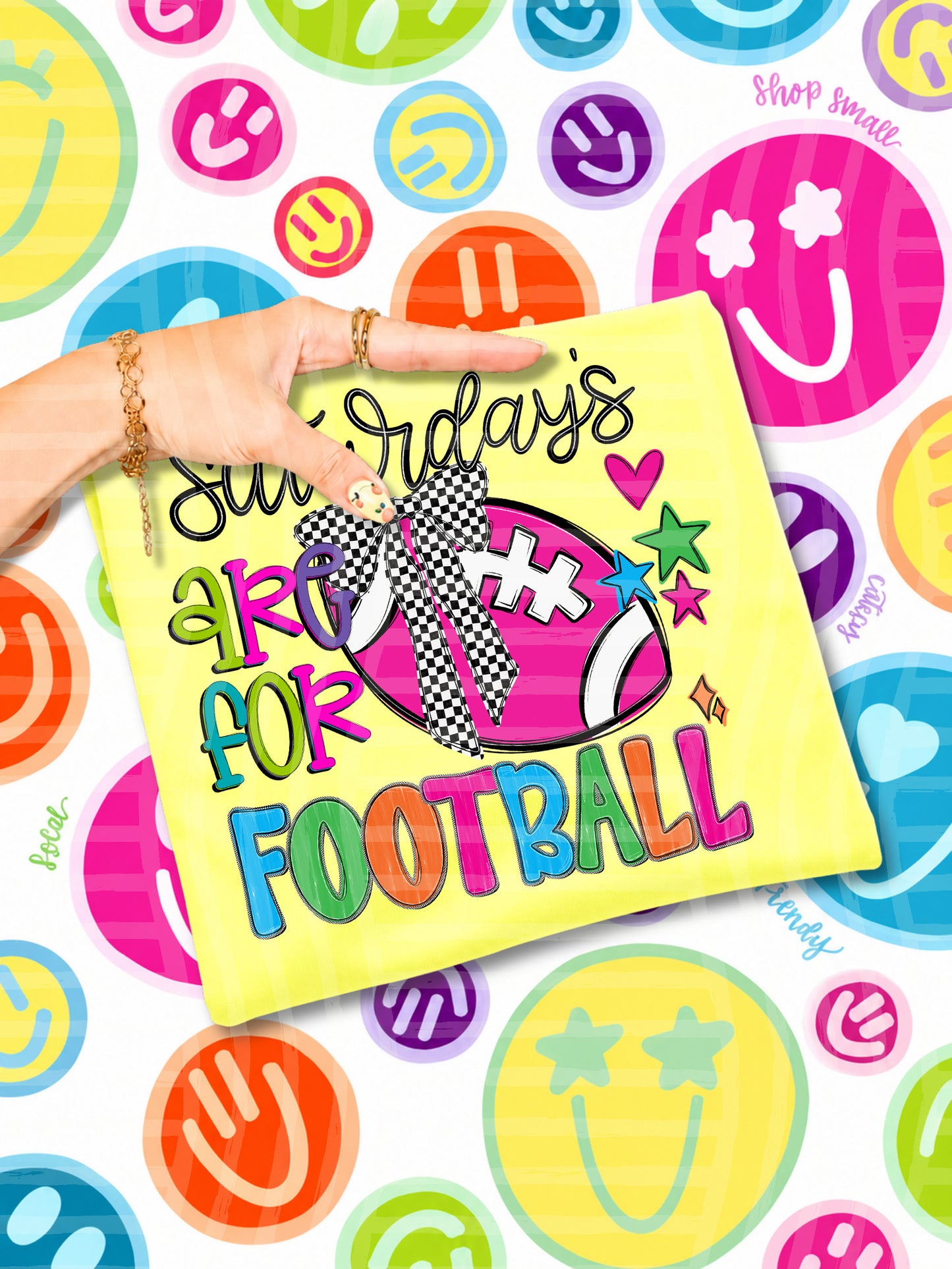 7 DIFFERENT FOOTBALL & CHEER TEE