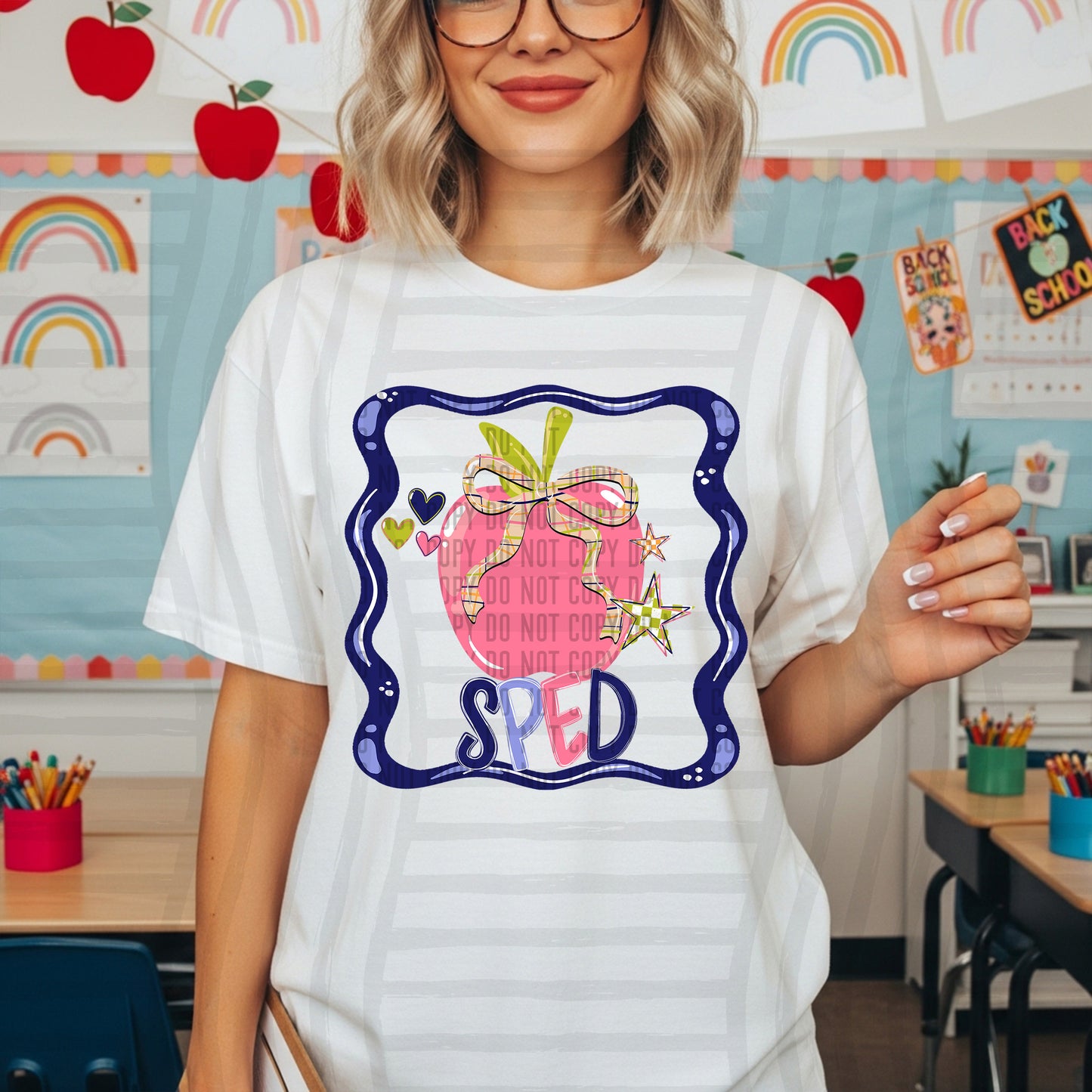 FRAME APPLE SCHOOL OCCUPATIONS NAME TEES