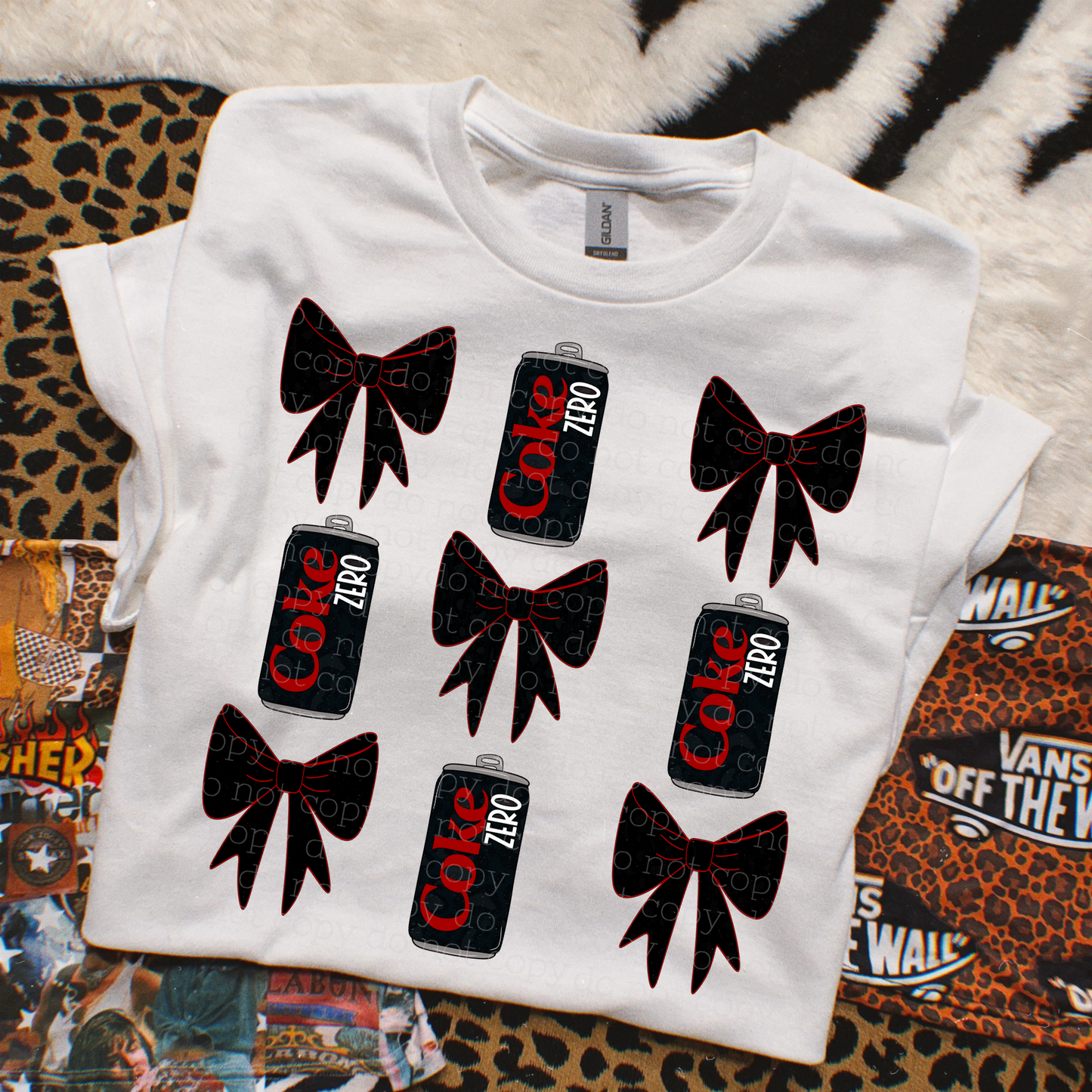 COKE ZERO W BOWS TEE