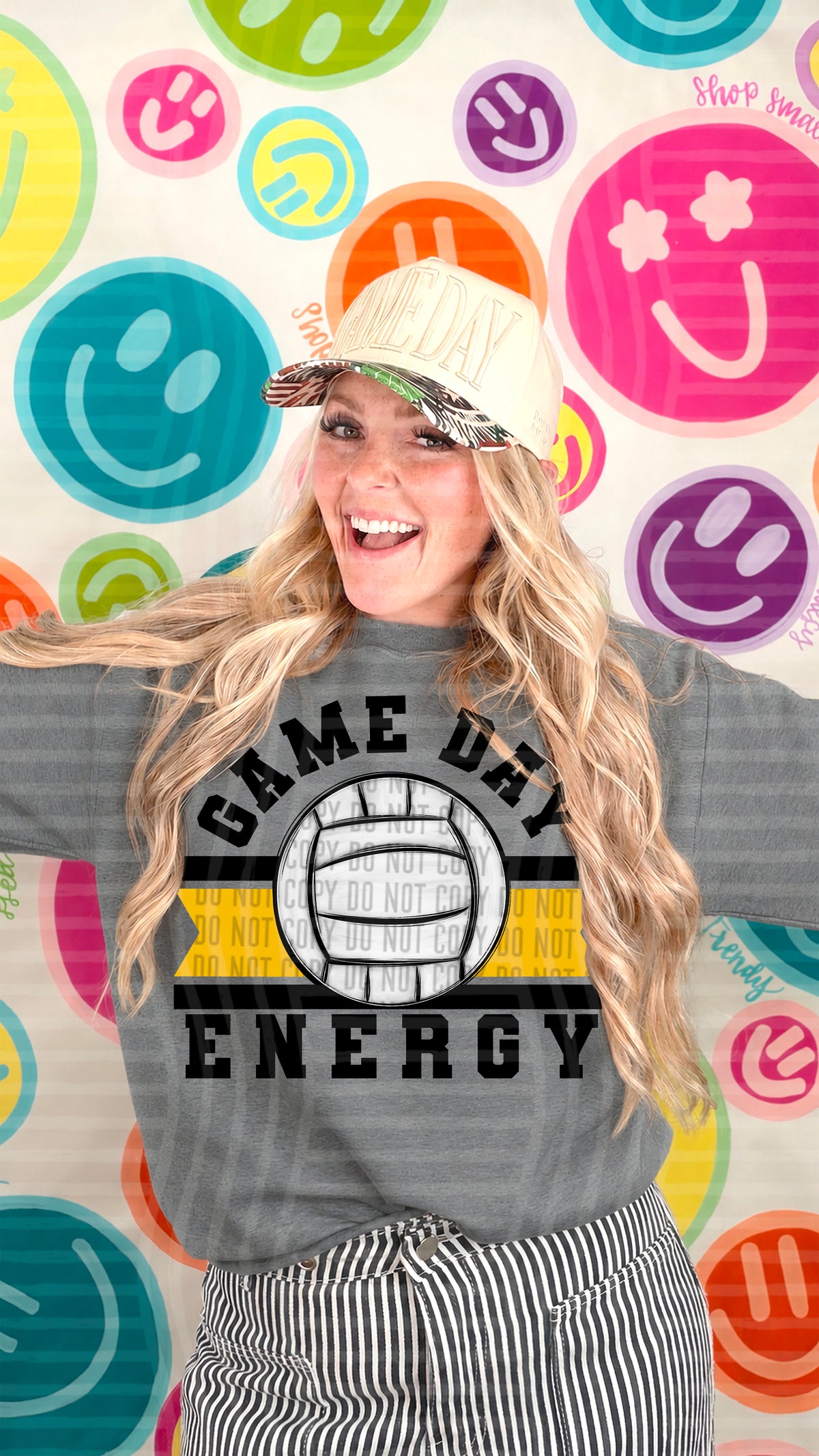 VOLLEYBALL GAME DAY ENERGY TEES-20+ COLORS