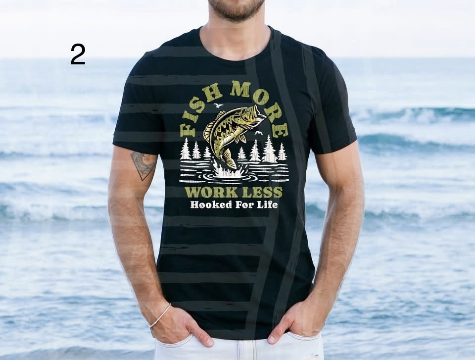 VARIETY OF FISHING TEE