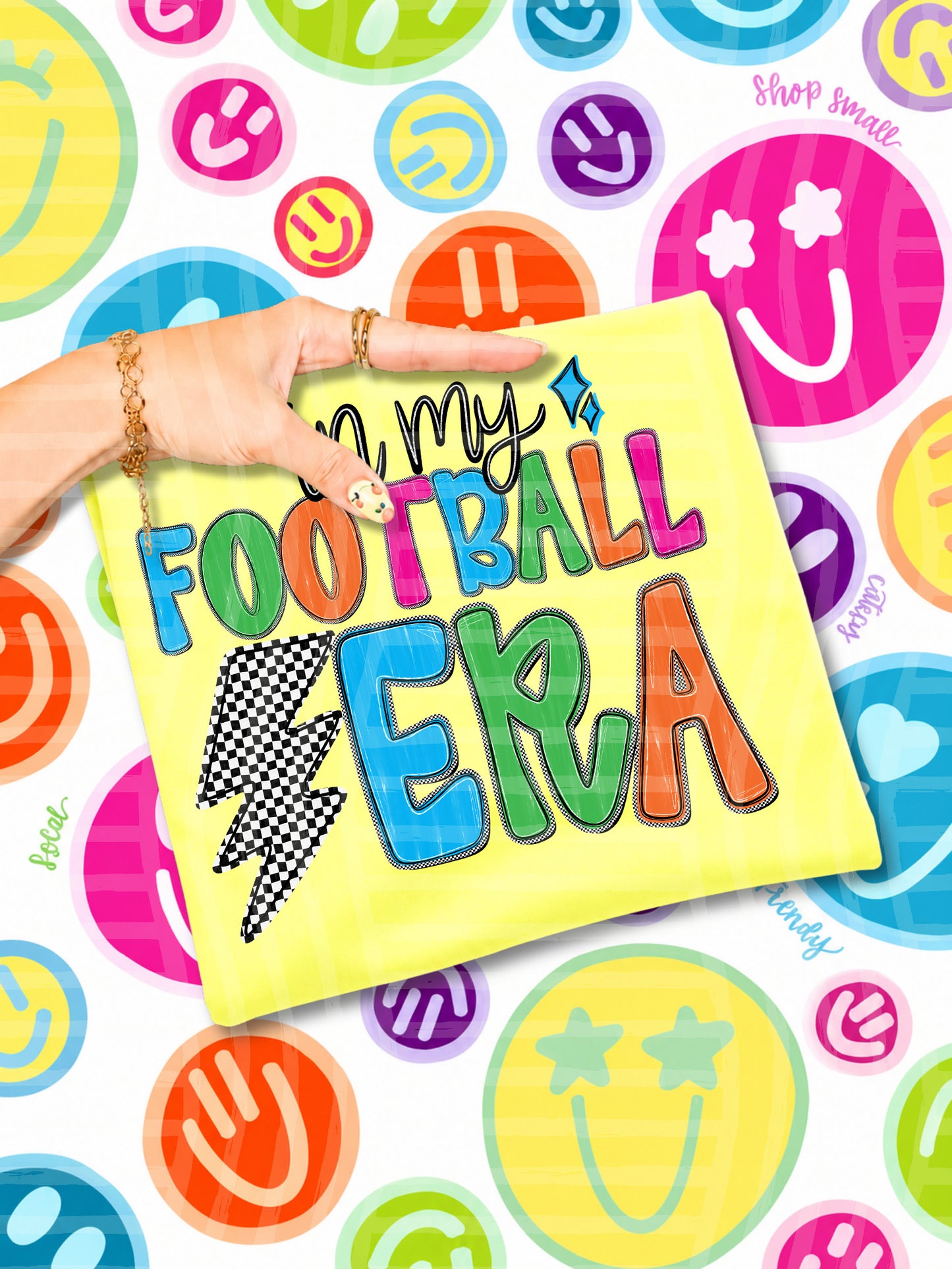 7 DIFFERENT FOOTBALL & CHEER TEE