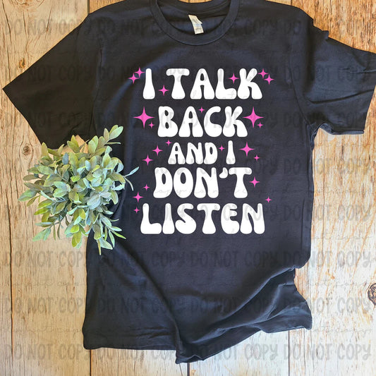 I TALK BACK TEE