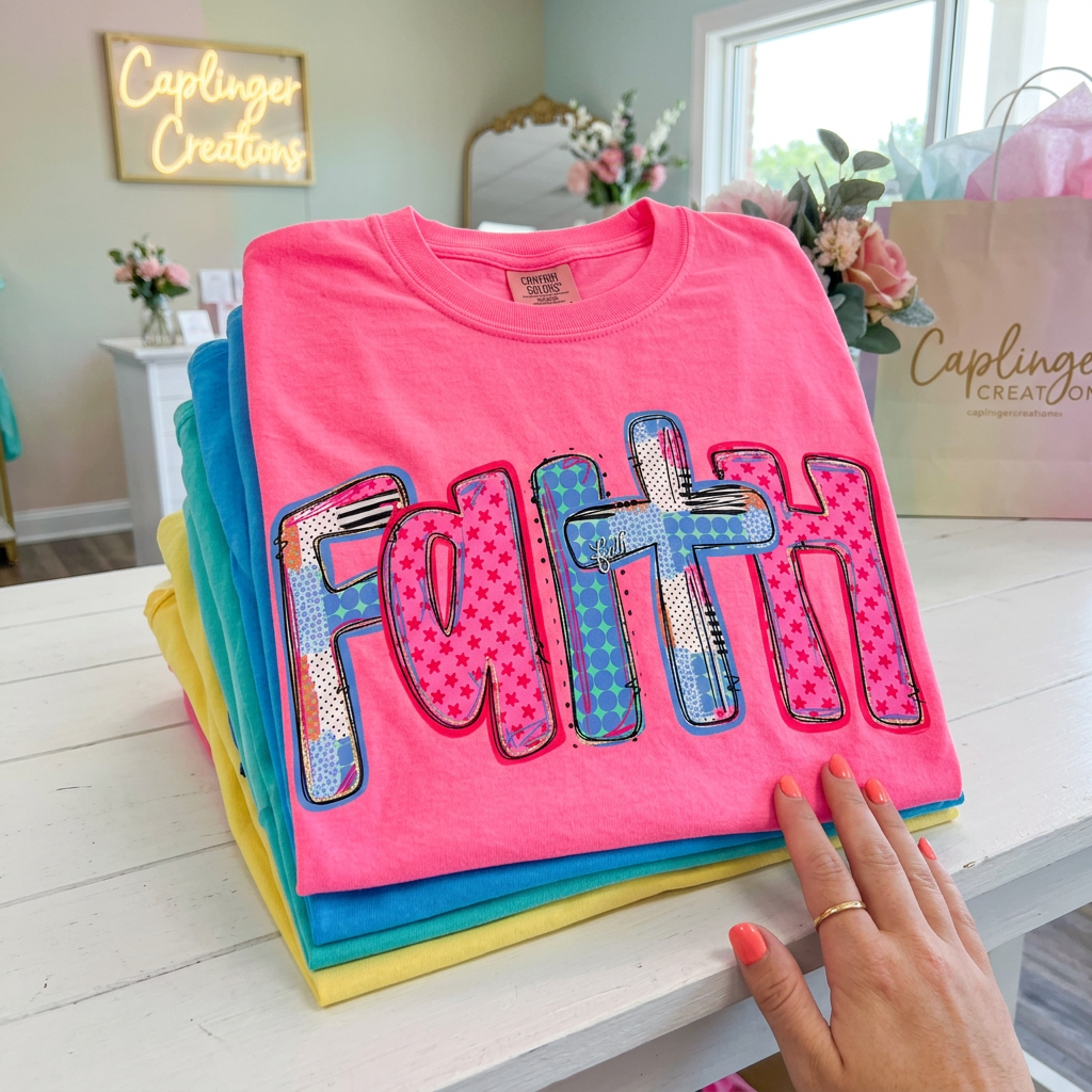 PINK FAITH TEE