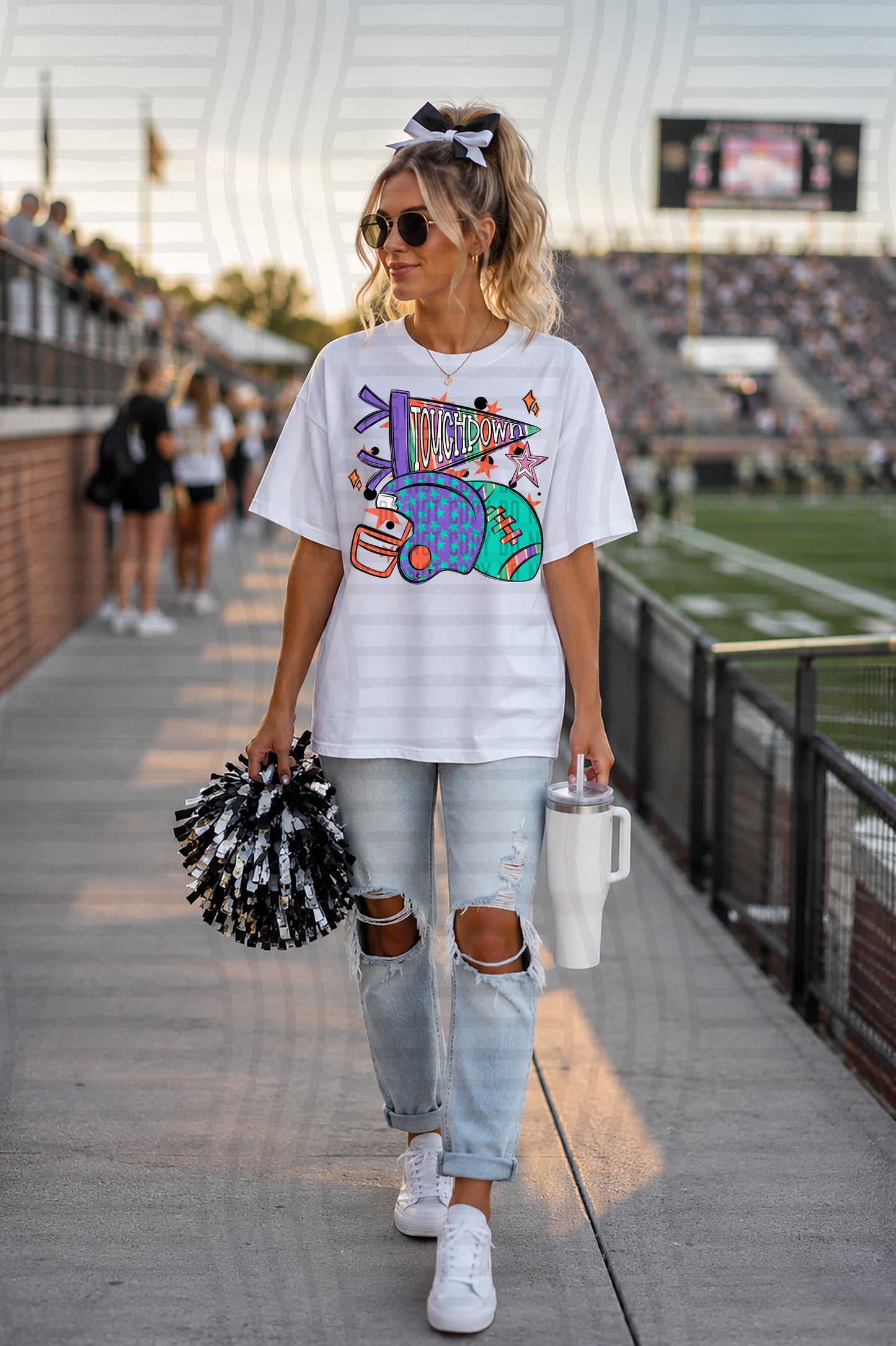 TOUCHDOWN HELMET TEES -25 COLORS